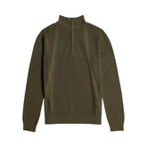 Gstar Sweater Knitted Half Zip Olive