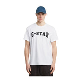 G Star Felt Logo T-Shirt - White
