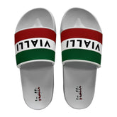 Vialli Sandles Slide Khing White/Red/Green