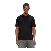Diesel T-Shirt Micro-Embroidered Logo - Black