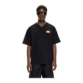Diesel T-Box Lab T-Shirt Jacquard Logo Patch - Black
