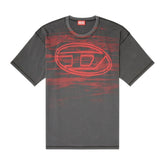 Diesel T-Boxt-T5 Charcoal Grey T-Shirt – Relaxed Fit Oval D Logo