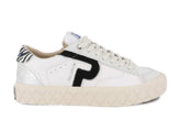 Palladium Ace Lo Mix Leather Sneaker – Stark White Jet Black