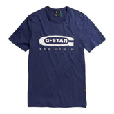 G Star T-Shit Graphic 4 Slim Navy