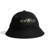 Vialli Izillia Bucket Hat | Black – Premium Italian Streetwear Hat