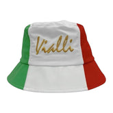 Vialli Depakio Bucket Hat White/Red/Green – Stylish Summer Streetwear Hat