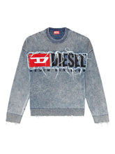Diesel Knitwear K-Fronzi Logo Patch Blue