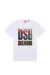 Diesel T-Diegor L7 Dsl Denim Print Tshirt