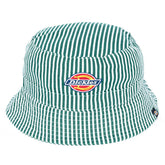 Dickies Hickory Stripe Bucket Hat – Green/White