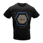 Vialli Ladder Black Men’s T‑Shirt – Premium Vialli Jeans Tee