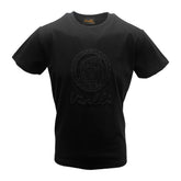 Vialli Lakra Black Men’s T-Shirt – Stretch Cotton Blend Tee