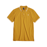 G Star Golfer Dunda Slim Stripe Polo S/S Yellow