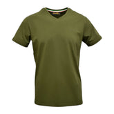 Vialli Bold V-Neck T-Shirt - Olive