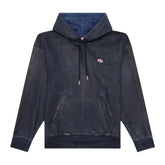 Diesel D-Um-Rib-Ne Hoodie & D-Lab-Ne Sweat Jeans – Black/Blue Denim Men’s Tracksuit