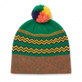 Strachan Chev Stripe Green/Red Beanie