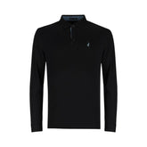 Polo Golfer Long-sleeve Mercerized Black/Blue