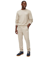 Polo Tracksuit Mens Ribbed Sweat Top & Jogger Light Brown