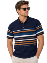 Brentwood Golfer Mercerized Cotton Boaz Navy/Ochre
