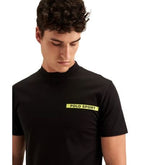 Polo T-Shirt Sport High Collar Black
