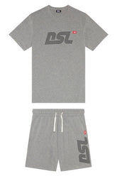 Diesel loungewear Set Cotton Dsl Print Grey