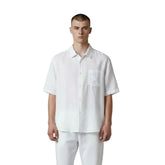 Jonathan D Button Up Shirt Luis Linen White