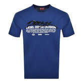 Diesel T-Shirt T-Just L3 Gel Print Blue