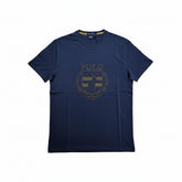 Polo T-Shirt Crest Embroidered Navy