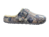 Hush Puppies Desi Fur Slip On – Grey Multi