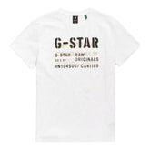 G Star T-Shirt Stencil Originals White