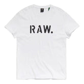 G Star T-Shirt Stencil White