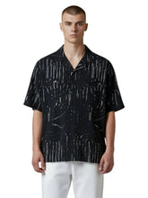Jonathan D Button Up Shirt Massari Crinkle Black