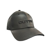 Cutty Stealth Leather Cap Peak Black