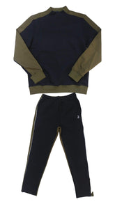 Polo Tracksuit Mens Sport Block Black/Green