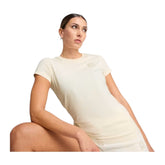 Puma T-Shirt Womens Essential Elevated Cream