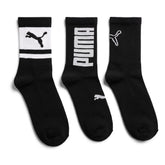 Puma Sock Big Logo 3Pack Mid Calf Black