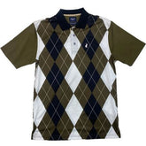 Polo Golfer Mercerized Argyle Fatigue