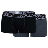 Jockey Exclusive Pouch Trunk Black 2 Pack