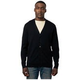 Polo Cardigan Black