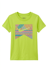 Nike Girls T-Shirt Shiney Lines Lime