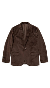 Jonathan D Lunar Velvet Jacket Chocolate