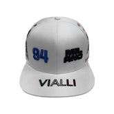 Vialli Straight Cap Gangus Print White