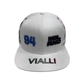 Vialli Straight Cap Gangus Print White