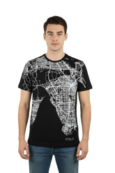 Polo T-Shirt Ss Printed Graphic Black