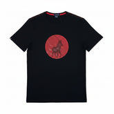 Polo T-Shirt Circle Pony Black