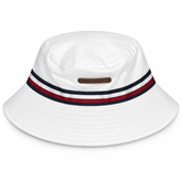 Jonathan D Bucket Hat Wide Sun White