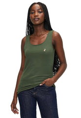 Polo T-Shirt Ladies Sleeveless Emma Soft Tank Olive