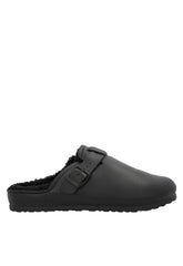 Hush Puppies Desi Fur Slip On – Black/Black