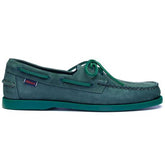 Sebago Docksides Portland Nubuck Forest Green