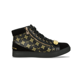 Rossimoda Alta Hi Metallo Sneaker Black