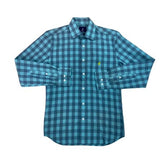 Polo Shirt Mens Long-Sleeve Teal